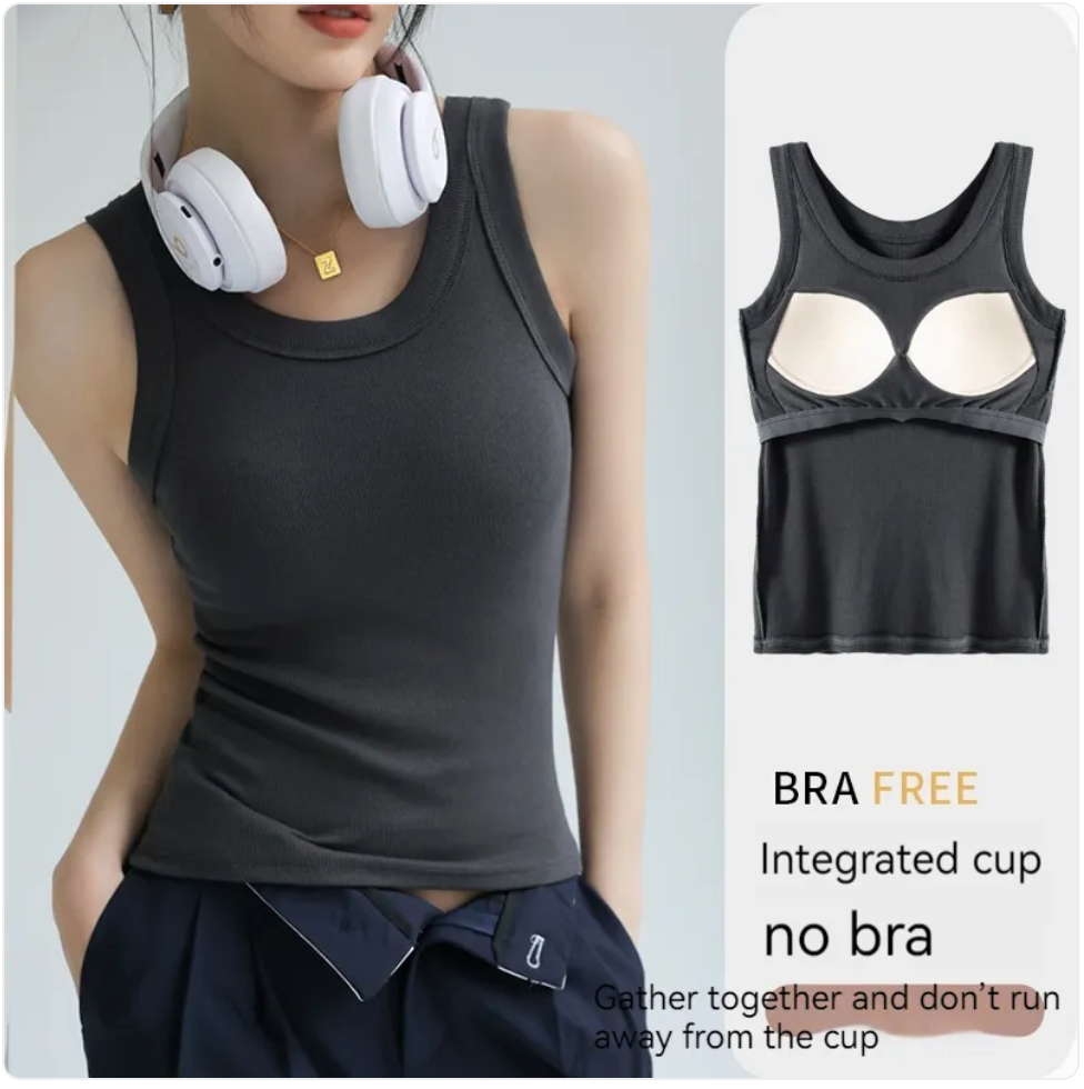 Women's Padded Strap Tank Top