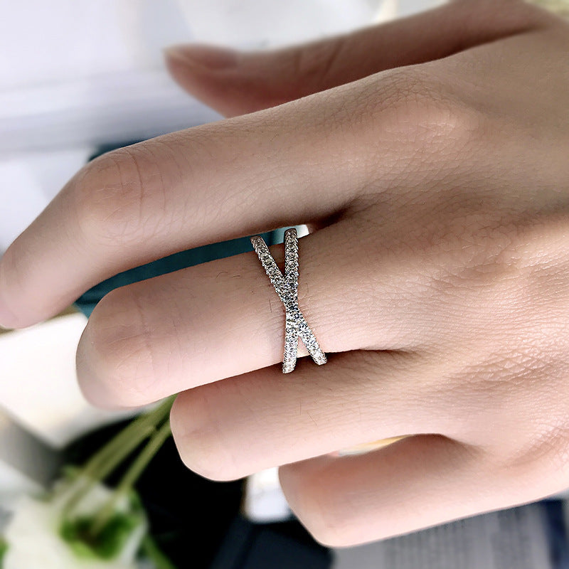 Silver Cross Ring for Women