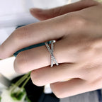Silver Cross Ring for Women