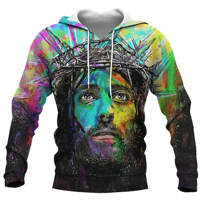 Jesus Amen 3D Hoodie for Men and Women Harajuku Fashion | Faith Streetwear