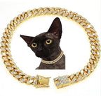 Hip Hop Dog Collar Necklace
