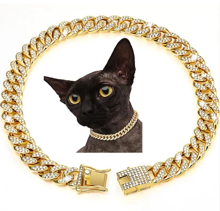 Hip Hop Dog Collar Necklace
