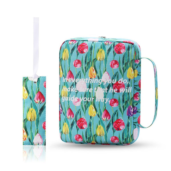 Printed Slipcover Bible Large Storage Bag | Organic Cotton