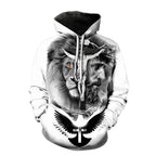 2023 Spring 3D Jesus Graphic Hoodie for Men | Faith Streetwear