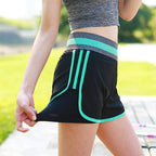 Women's Summer Yoga Shorts - Quick-Dry & Black (3-in-1)