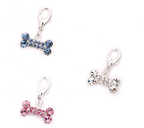 Three-Row Elastic Dog Necklace with Rhinestones