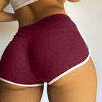 Women's Casual Slim Fit Mid Waist Sports Shorts