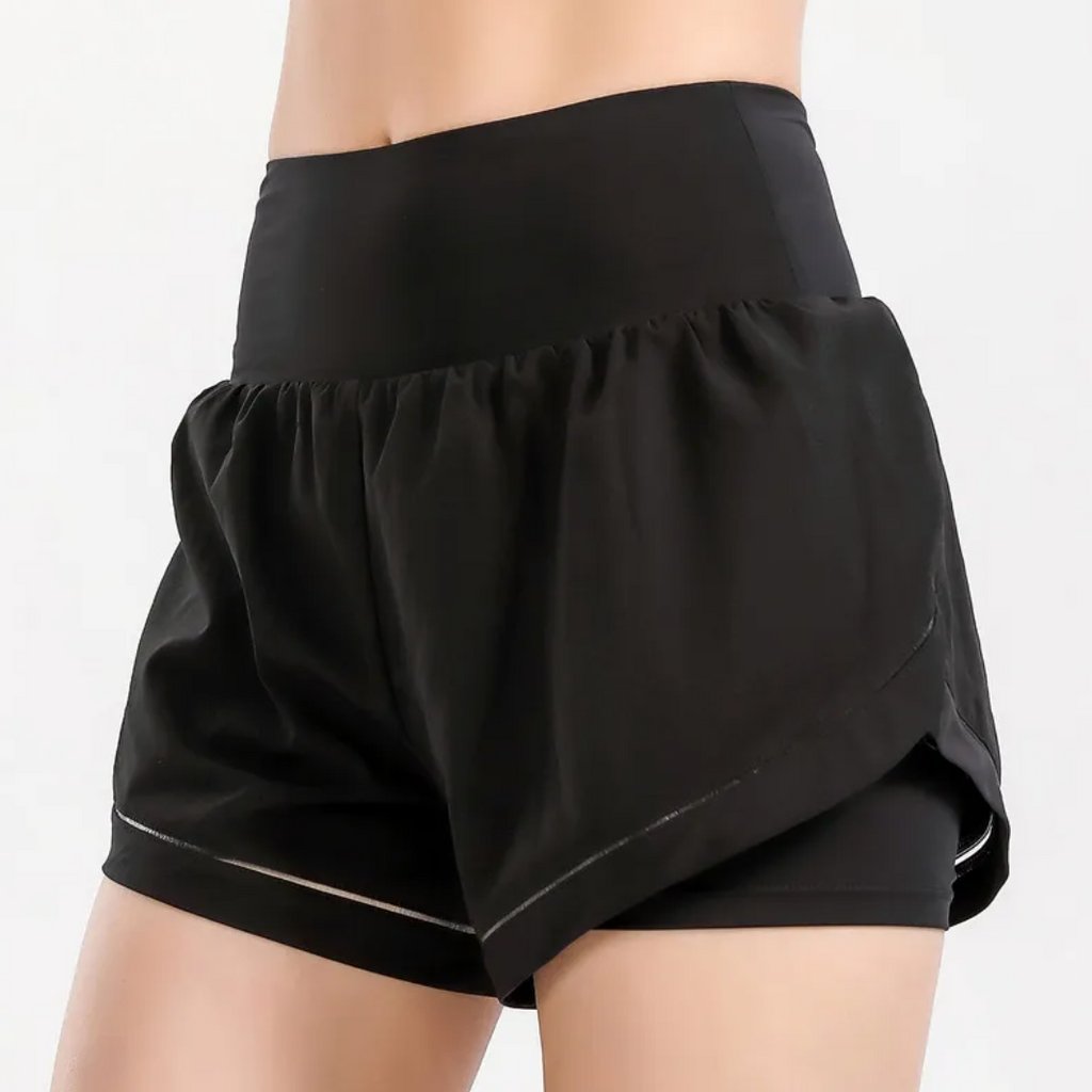 Women's High-Waist Quick-Dry Fitness Shorts