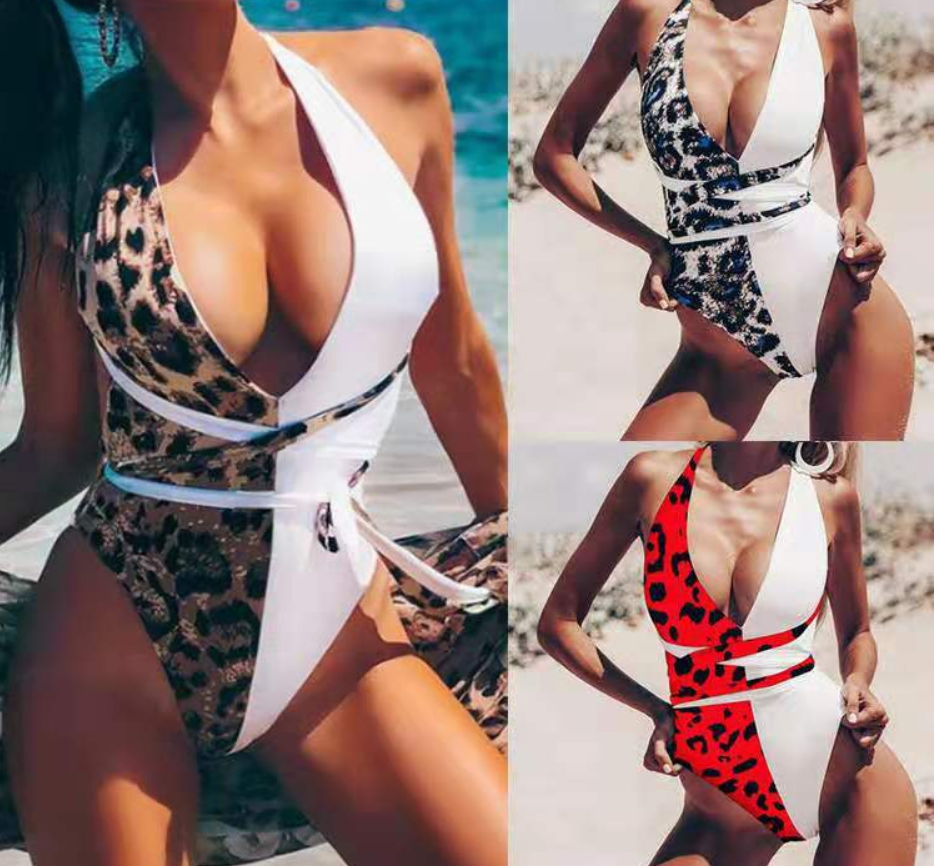 Animal Print One-Piece Swimsuit