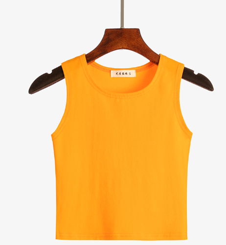 Korean Style Cropped Turtleneck Tank Top for Women
