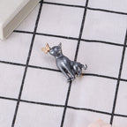 Korean Cute Cartoon Dog Alloy Brooch - Versatile Accessory