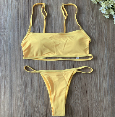Strappy Bandeau Bikini Set