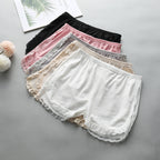 Women's Fashion Lace Trim Bottoming Shorts