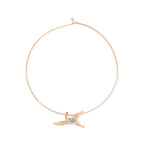 Minimalist Rhinestone Bird Alloy Choker Necklace