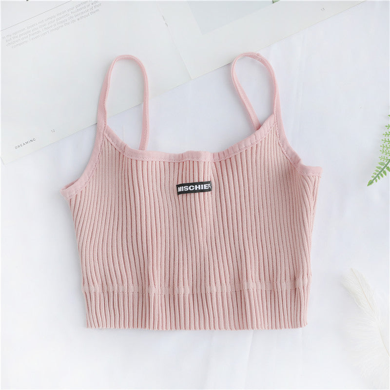 2020 New Women's Sleeveless Embroidered Tank Top