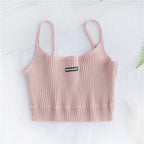 2020 New Women's Sleeveless Embroidered Tank Top