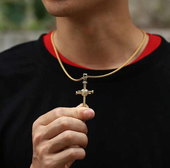 Zircon Cross Pendant Necklace | Christian Jewelry