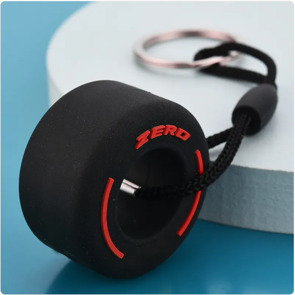 PVC Soft Rubber Tire Keychain | Accessory