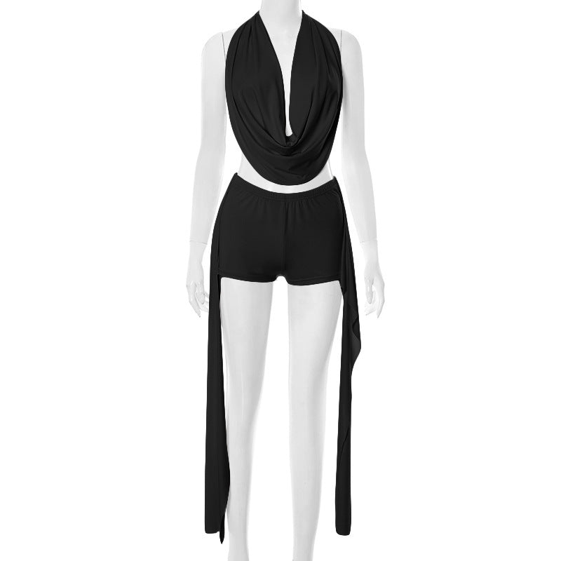Women’s Halter Neck Top & Shorts Set