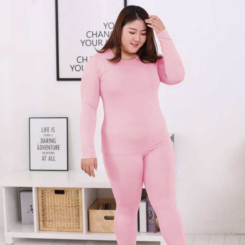 Women's Fleece and Plush Underwear Set for Winter