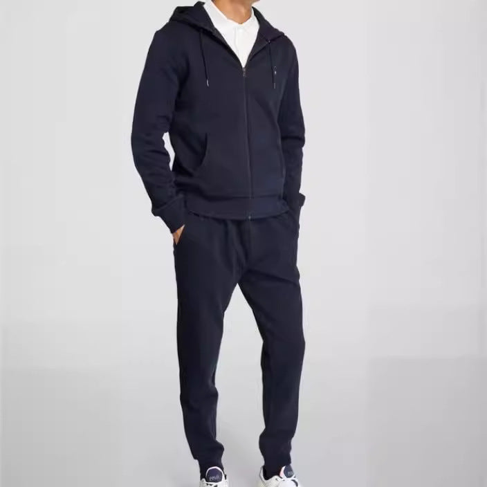 Men's Zip Hoodie and Joggers Tracksuit Set
