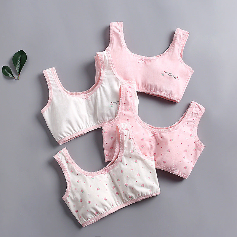Girls' Cotton Tube Top Vest for Ages 12-18