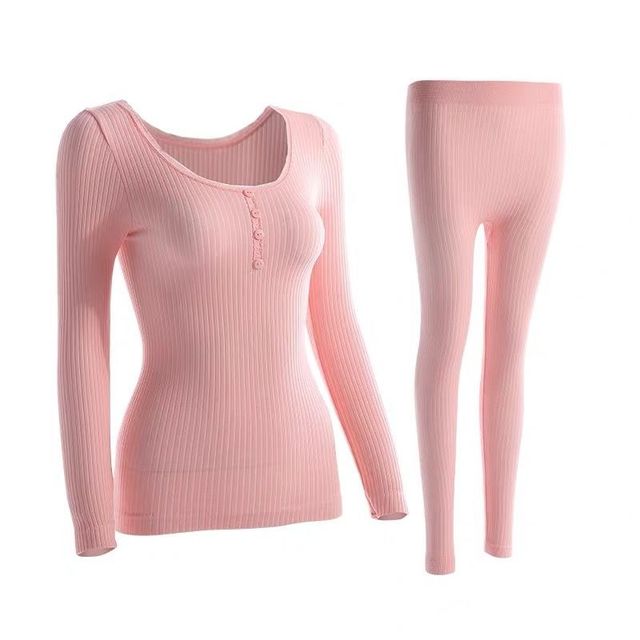 Women's Slim Fit Long Johns Thermal Underwear Set