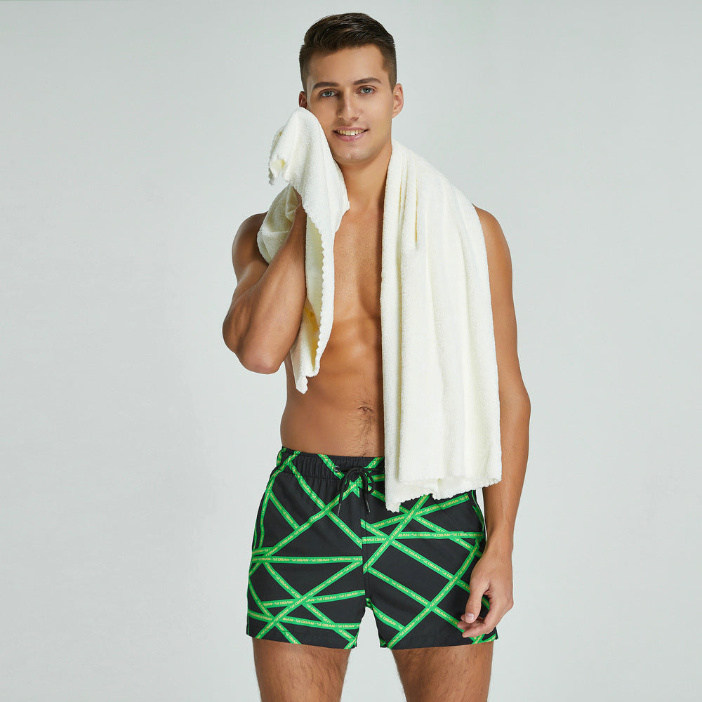 Men's Geometric Print Swim Trunks