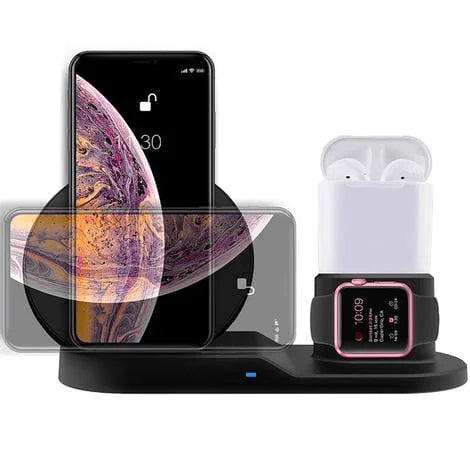 3-IN-1 WIRELESS CHARGER FOR IPHONE, AIRPODS AND IWATCH (FLAT) | Accessory