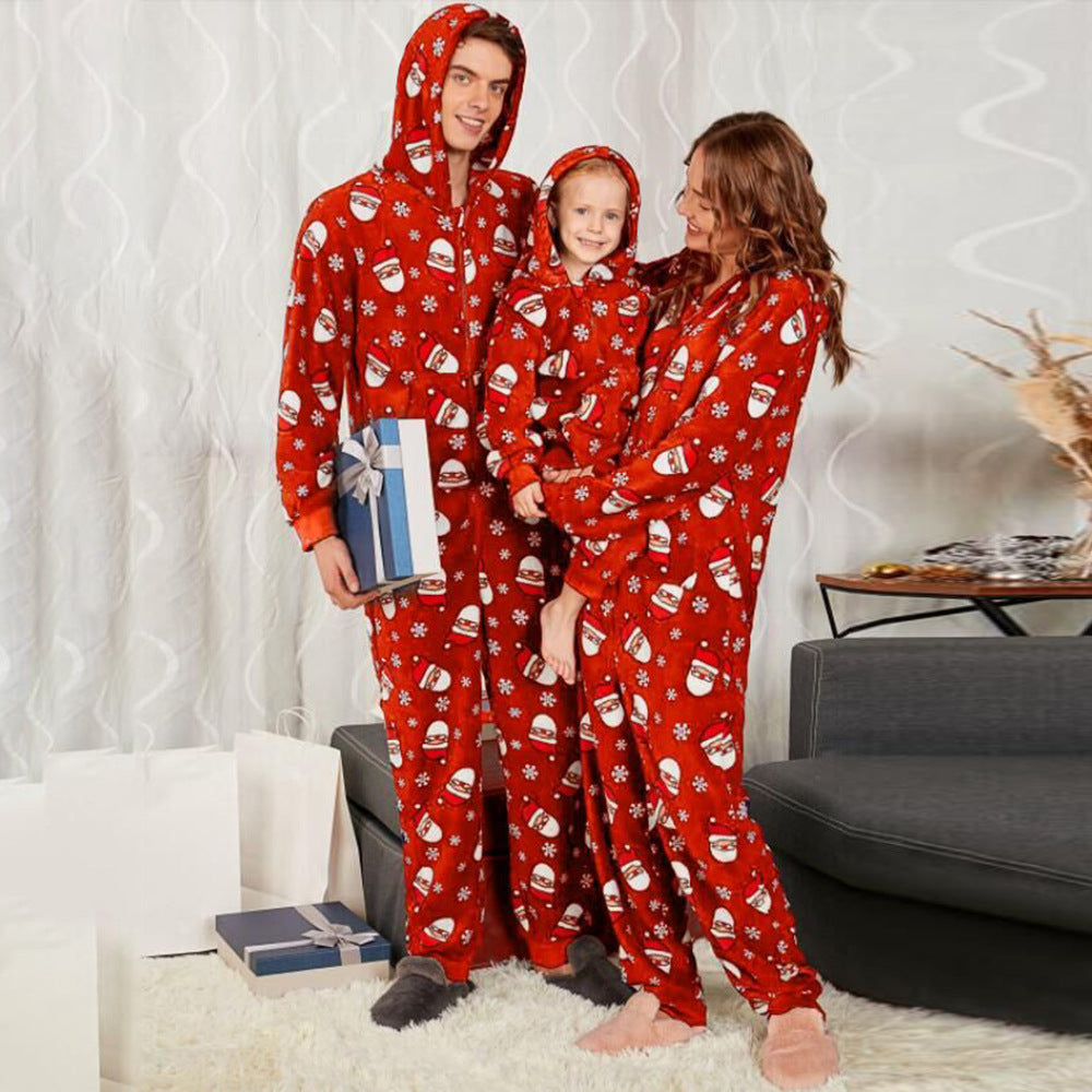 Christmas Family Matching Santa Claus Jumpsuit Sleepwear