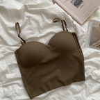 Ice Silk Padded Camisole Bra Top