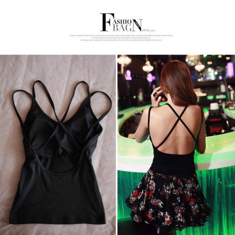 Open-Back Spaghetti Strap Camisole