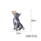 Korean Cute Cartoon Dog Alloy Brooch - Versatile Accessory