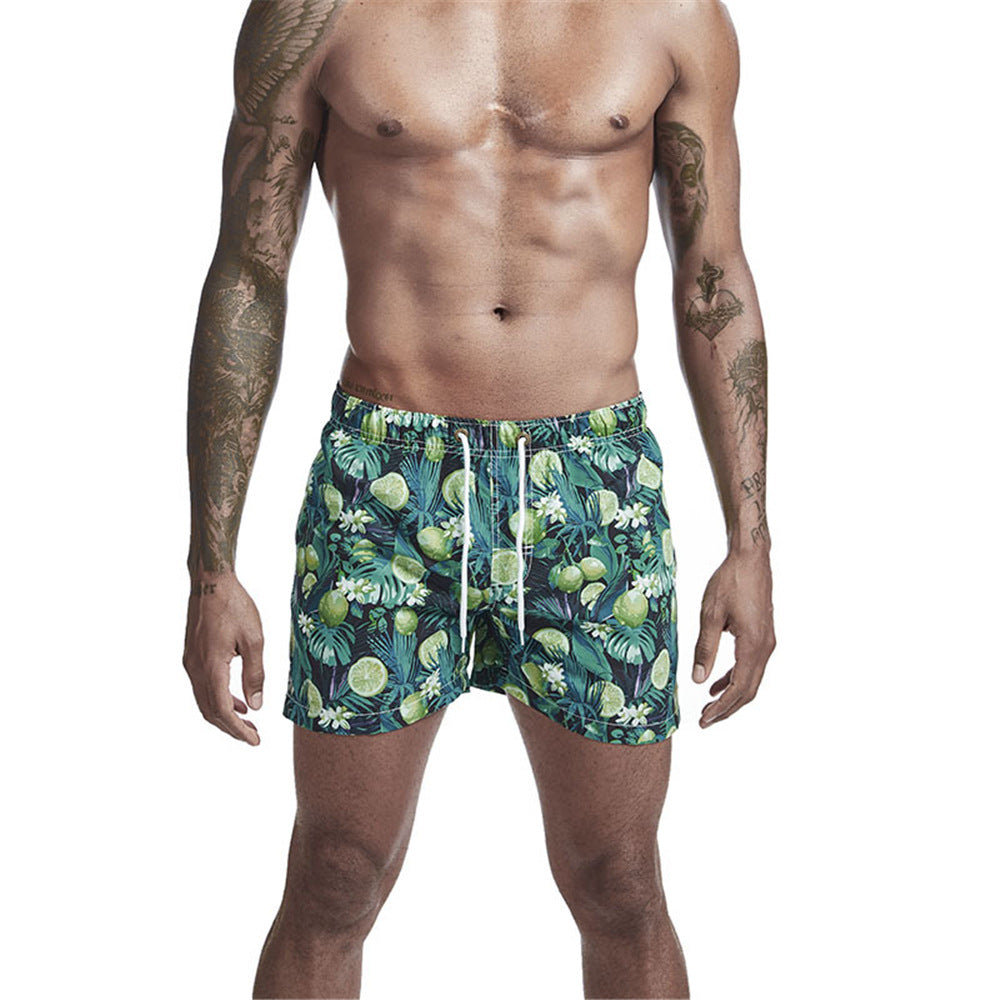 Men's Tropical Print Swim Shorts