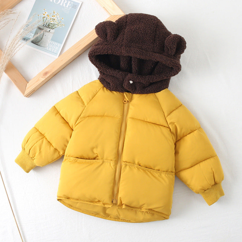 Cute Teddy Hat Cotton Jacket for Kids (Winter 2023)