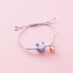 Handcrafted Ceramic Cat Bracelet with Tassels