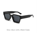 Classic Thick Square Frame Sunglasses UV Protection