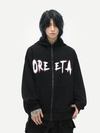 Embroidered Teddy Bear Ear Hooded Wool Coat | Streetwear