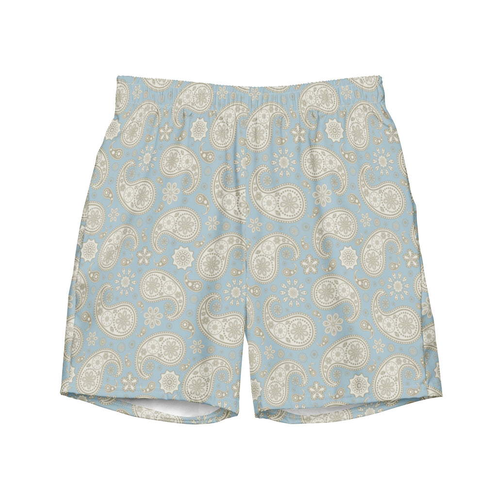 Men's Paisley Print Swim Trunks