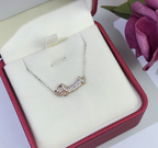 Creative Dachshund Dog Necklace with Zirconia Stones