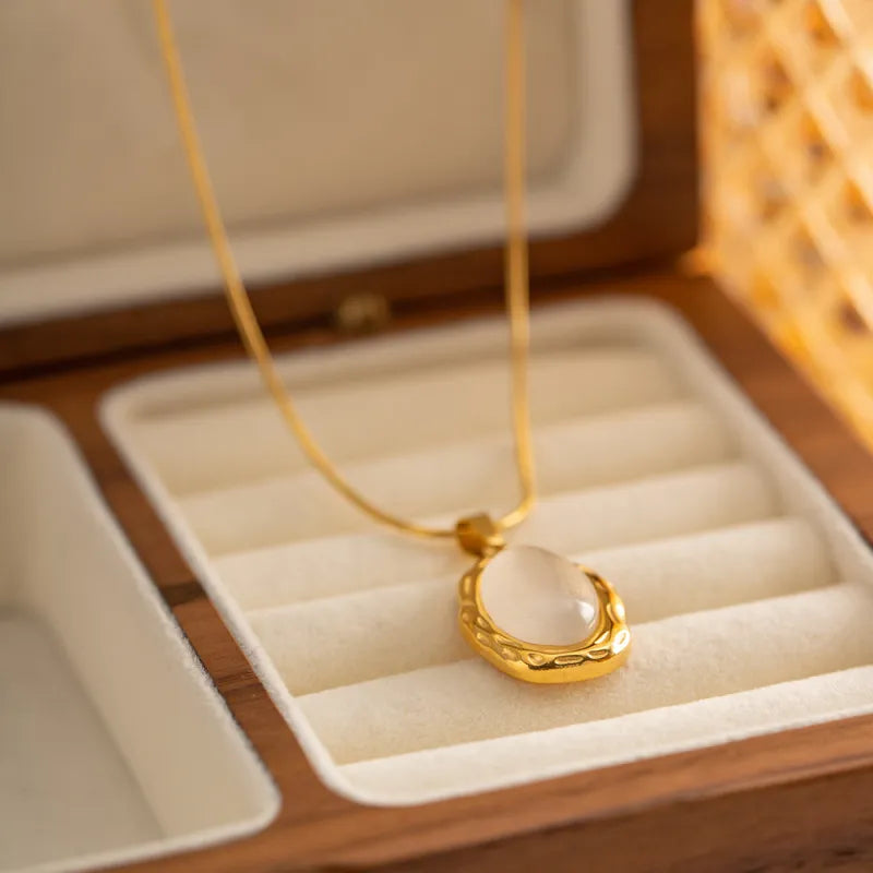 18K Cat Eye Pendant | Jewelry