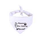 White Valentine's Day Dog Wedding Jewelry Towel