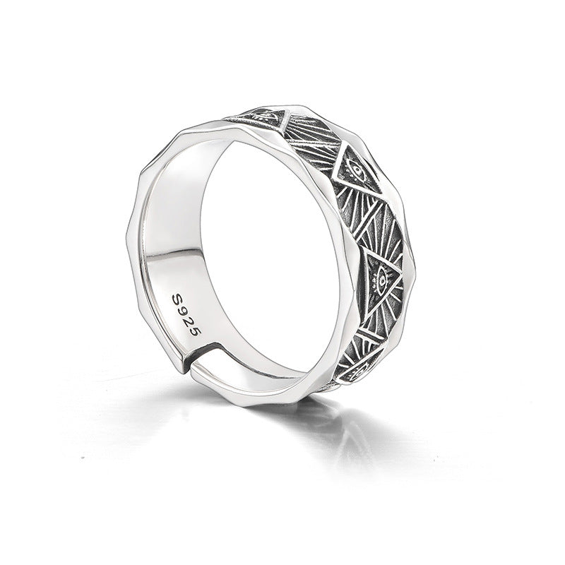 Vintage God Eye Ring for Men - Trendy Open Design | Jewelry