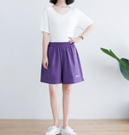 Korean Style Plus Size Women's Wide Leg Shorts