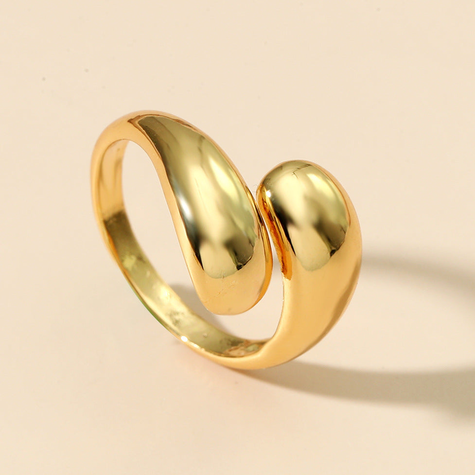 Adjustable Cross Ring in Korean Style