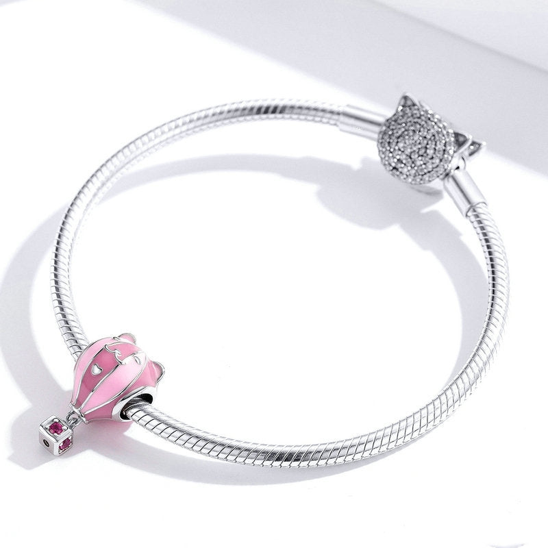 Cute DIY Pet Balloon Girl 925 Bracelet Accessories