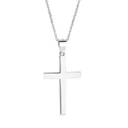 S925 Silver Cross Pendant with Custom Engraving | Christian Jewelry
