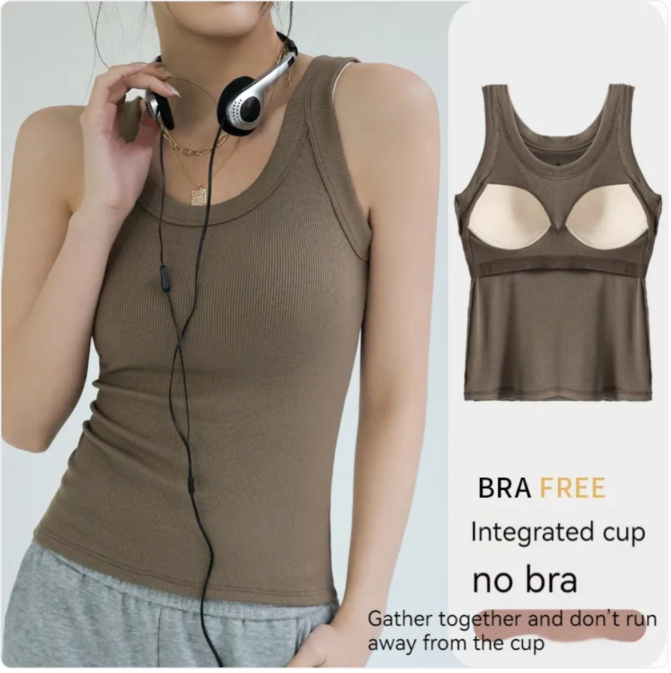 Women's Padded Strap Tank Top
