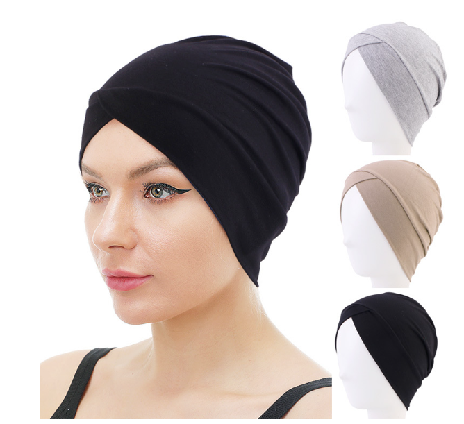 Solid Color Stretch Tam-o'-shanter for Swimming