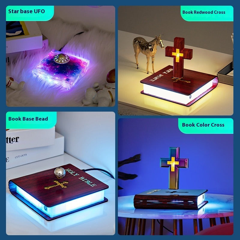 Floating Bible Lamp | Christian Home Decor